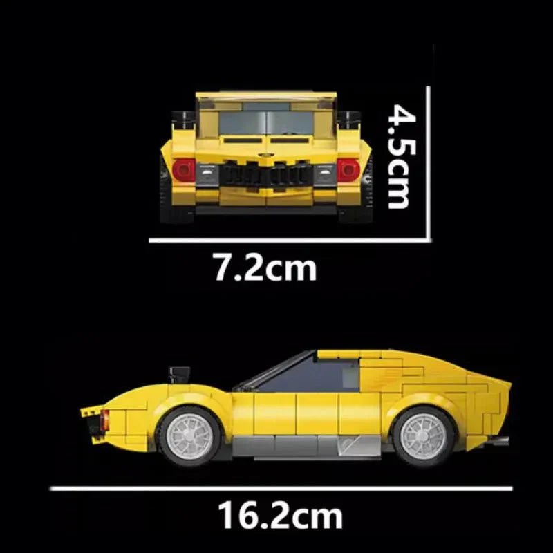 Mould King 27039 - Mini 1960s V12 Supercar - vue 6 | Power Blockz