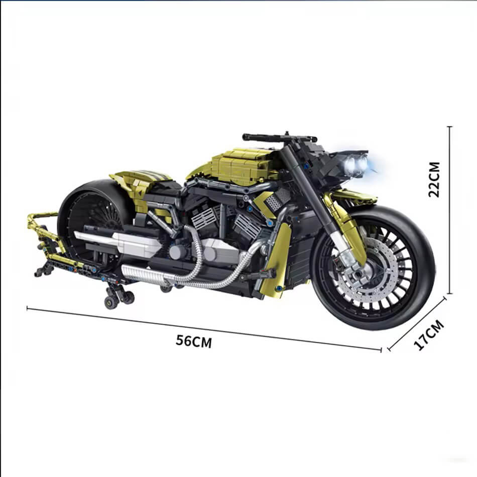 Panlos 672110 - Legendary American Chopper Bike - vue 10 | Power Blockz