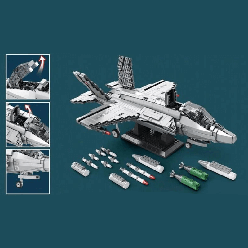 JuHang 88004 - F-35 Lightning II - vue 3 | Power Blockz
