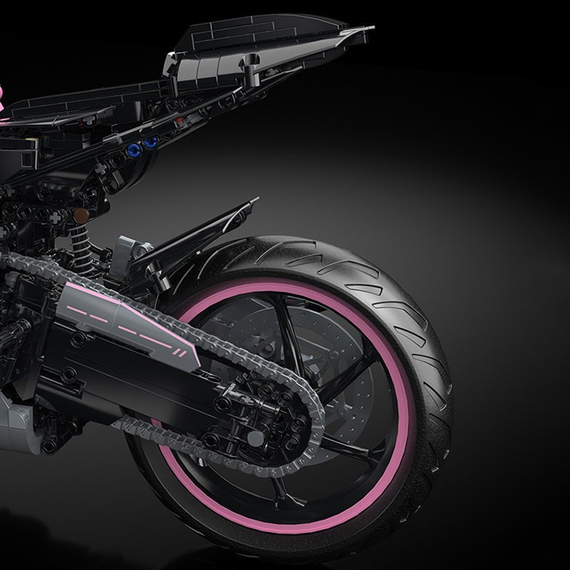 Toylinx 8817 - Pink Cyberpunk Superbike - vue 7 | Power Blockz