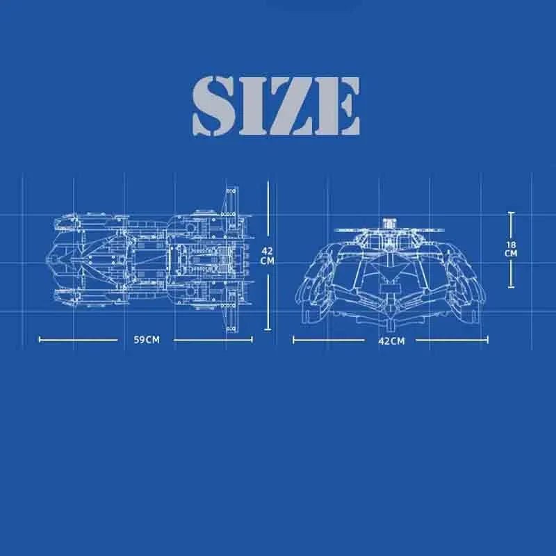 Jiestar 92033 SUGO Asurada G.S.X - Futuristic Cyber GP Prototype - vue 6 | Power Blockz