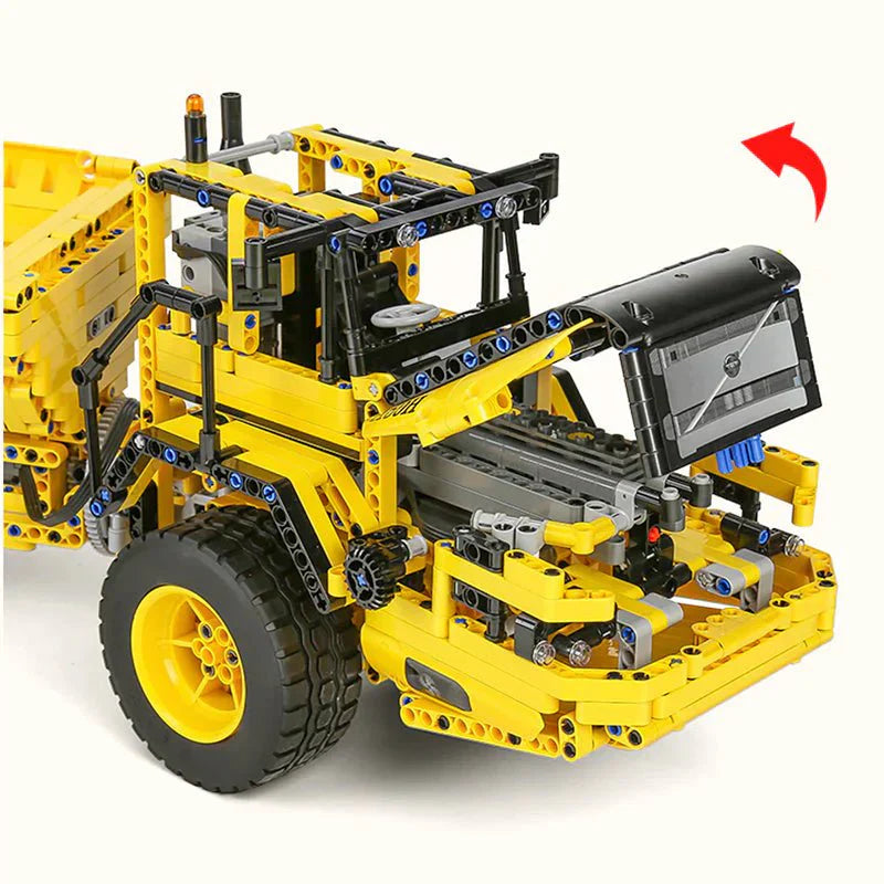 Mould King 17010S - RC Articulated Dump Truck - vue 3 | Power Blockz