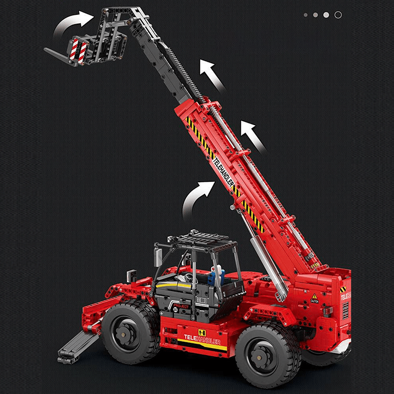 Reobrix 22020 - Telescopic Arm Forklift - vue 2 | Power Blockz