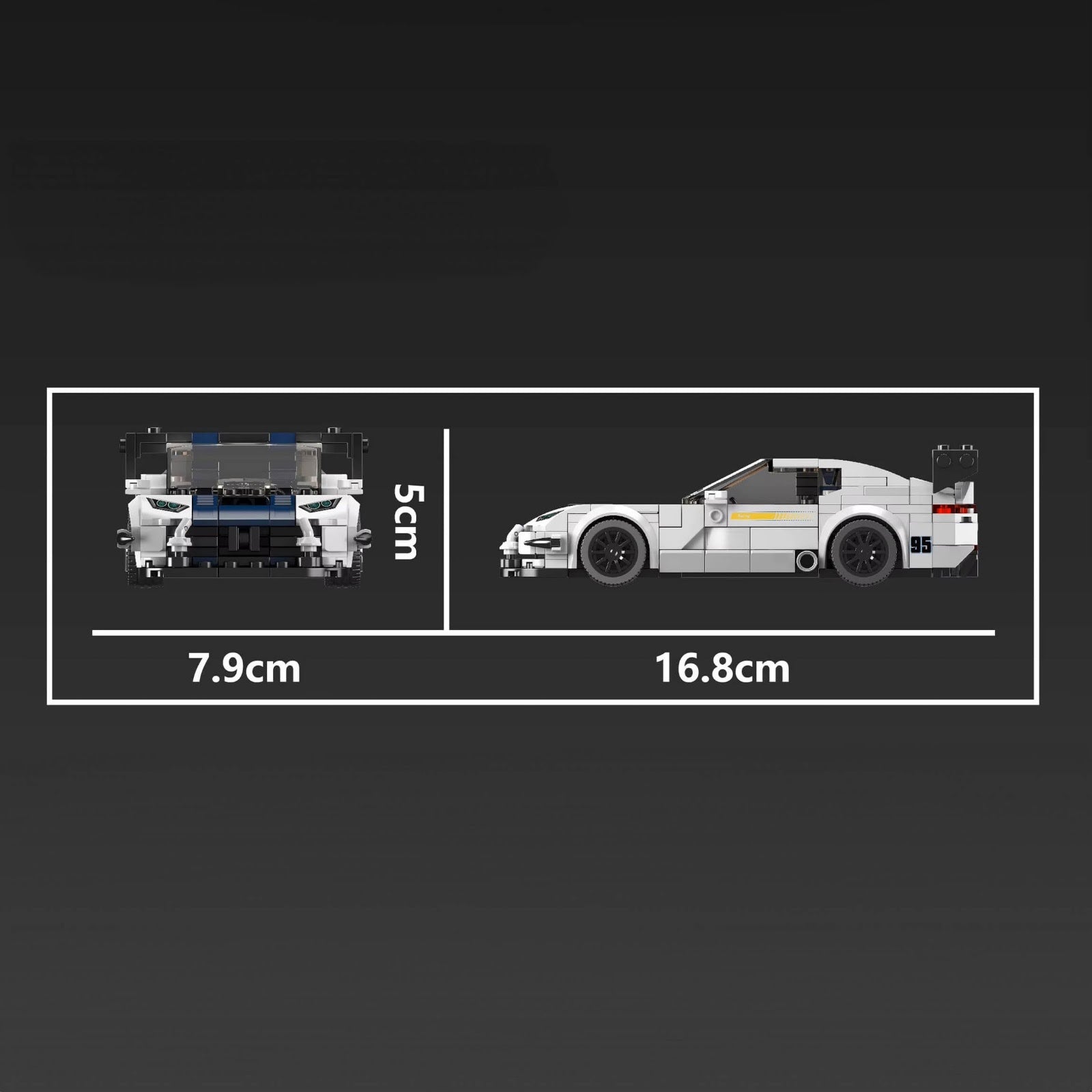 Mould King 27095 - Supercar GTR Safety car - vue 5 | Power Blockz