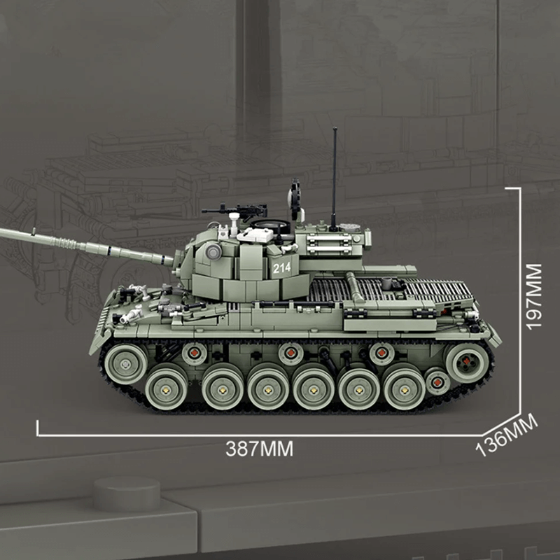KAZI 82059 - M47 Patton Tank - vue 5 | Power Blockz