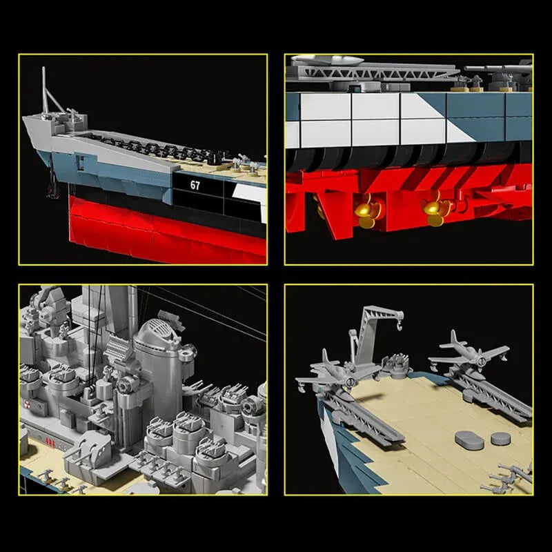 12GO 98009 - USS Montana Battleship - vue 4 | Power Blockz