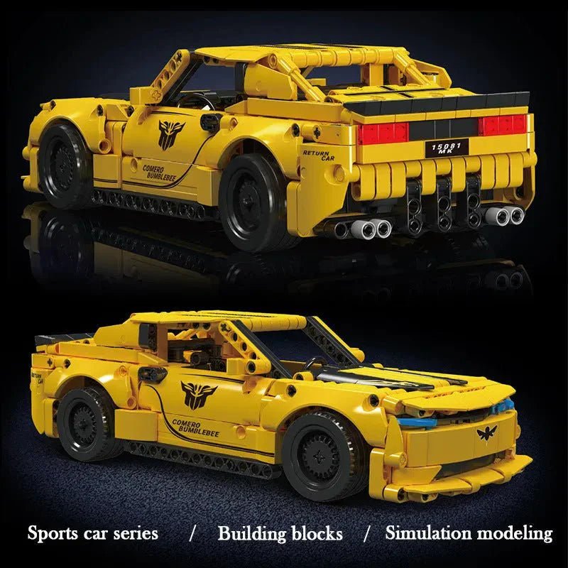 Mould King 15081 - Mini Retro Muscle Coupe - vue 3 | Power Blockz