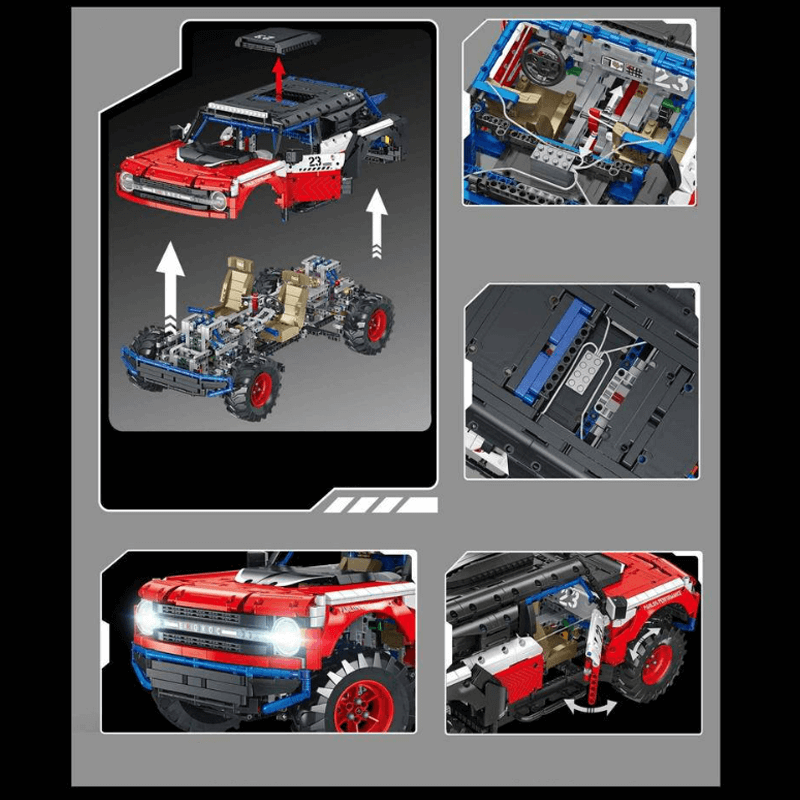 Panlos 673101 - Bronco Baja 4x4 Remote Control - vue 4 | Power Blockz