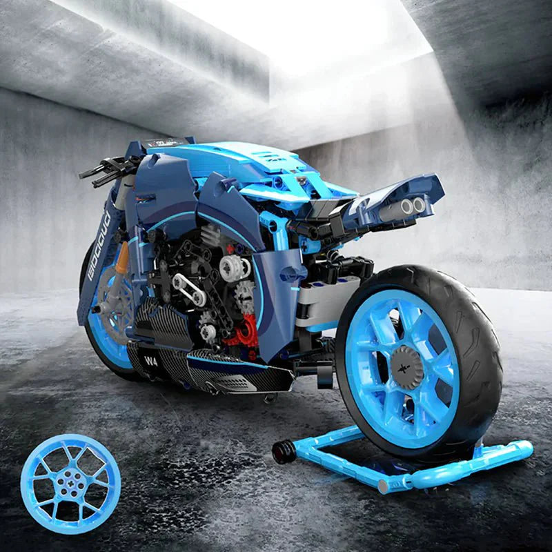 KBOX 10217 - Futuristic Concept Motorcycle - vue 3 | Power Blockz