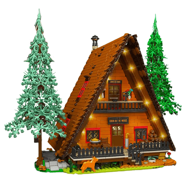 Mould King 16053 - Wooden Cabin In The Woods | Power Blockz
