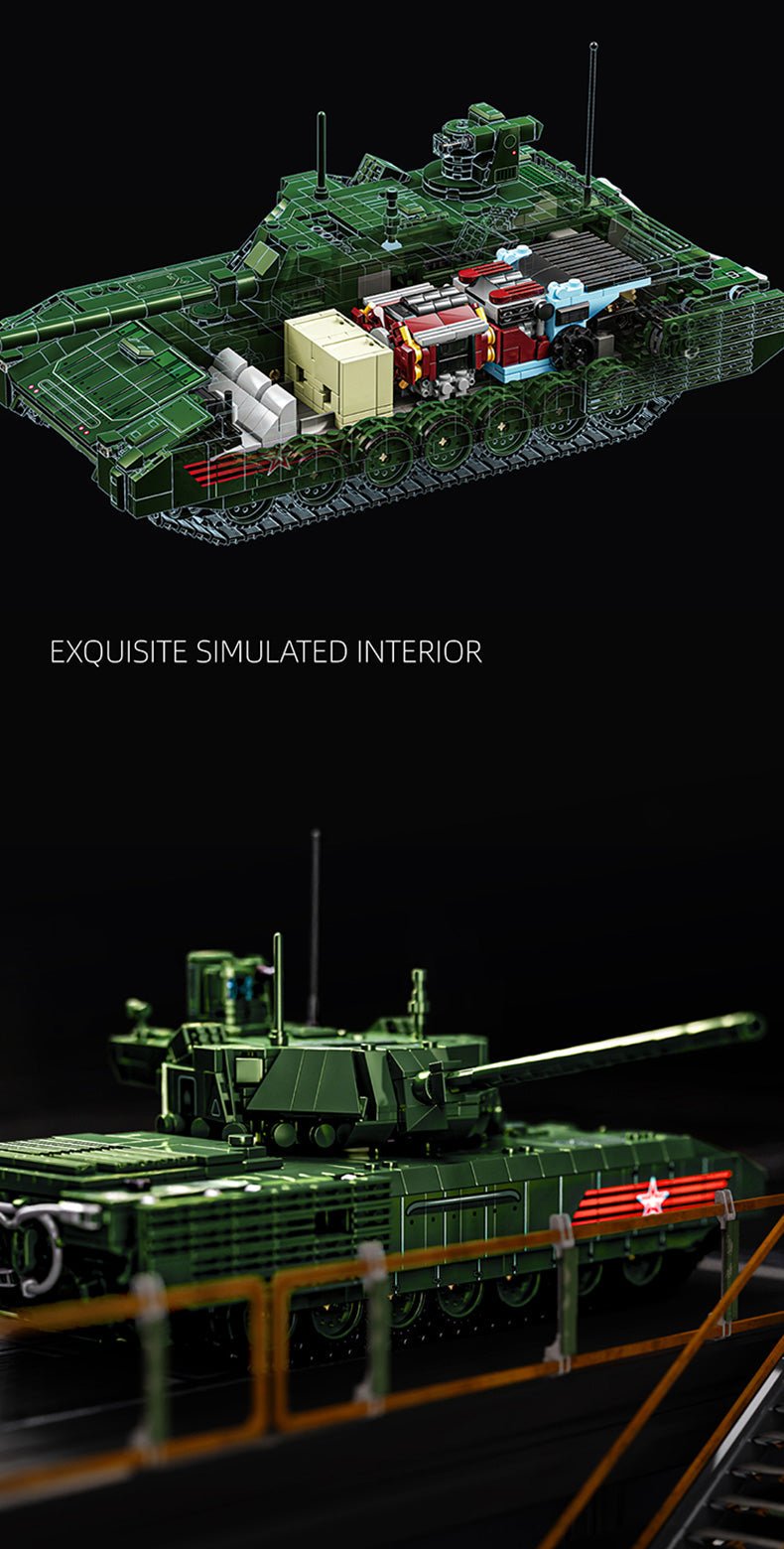 12GO 96003 - T-14 Armata Main Battle Tank - vue 2 | Power Blockz