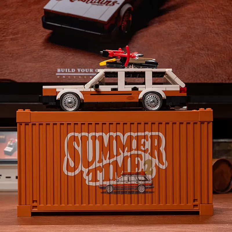 Power Build PB8824 - Retro Camper Wagon - vue 8 | Power Blockz