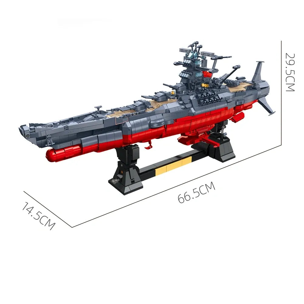 JIESTAR 58278 - Yamato-class Battleship - vue 6 | Power Blockz