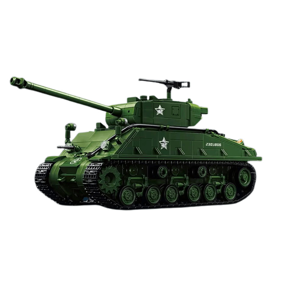 12GO 97010 - M4 Sherman Battle Tank | Power Blockz