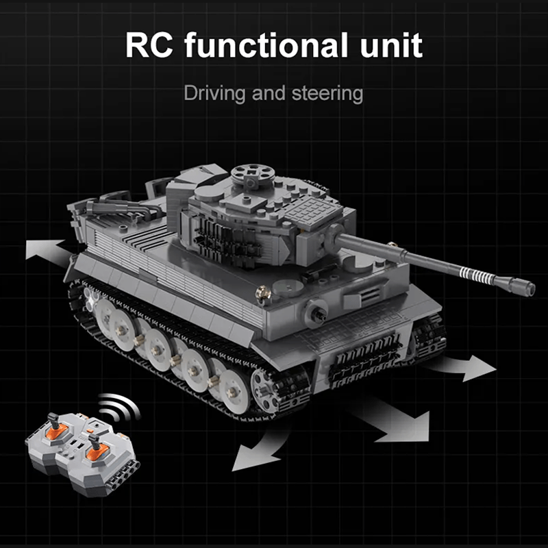 CaDa C61071W - Remote Controlled Tank - vue 4 | Power Blockz