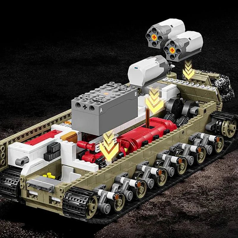 12GO 98001 - Panzer VIII Maus Tank Military - vue 13 | Power Blockz