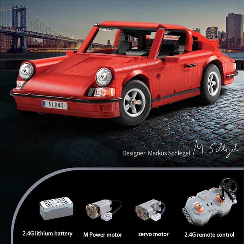 CaDa C61045W - Static Version - Classic 911 Sports Car - vue 11 | Power Blockz