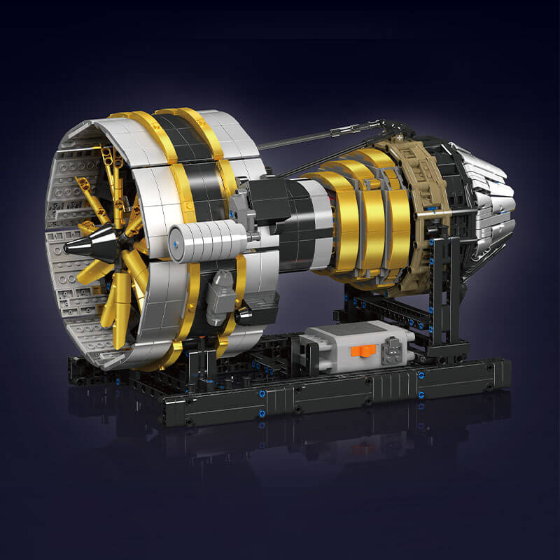 Mould King 10141 - Motorised Turbine Engine - vue 3 | Power Blockz