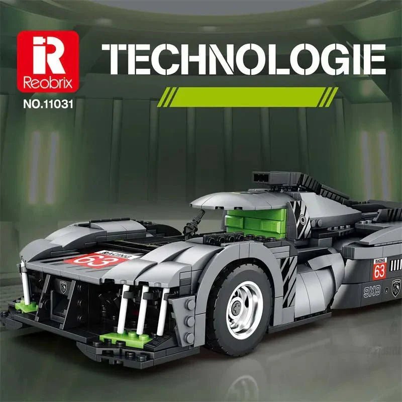 Reobrix 11031 - Wingless Hybrid 9x8 Le Mans Racer - vue 2 | Power Blockz