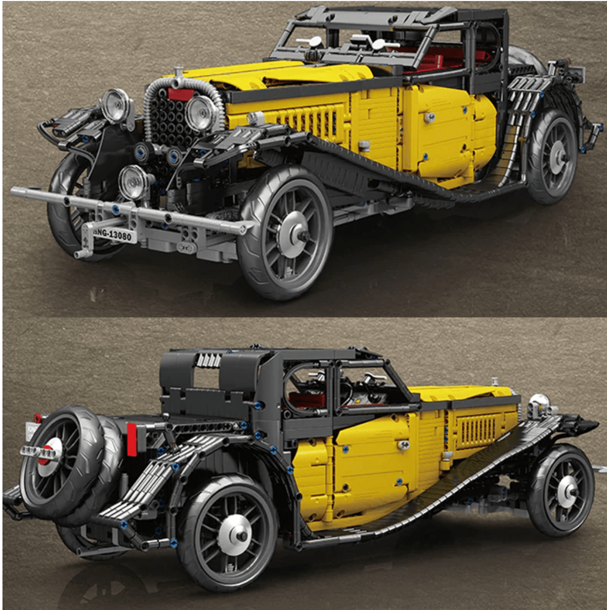 Mould King 12080 - Static Version - Classic T50 French Coupe - vue 2 | Power Blockz