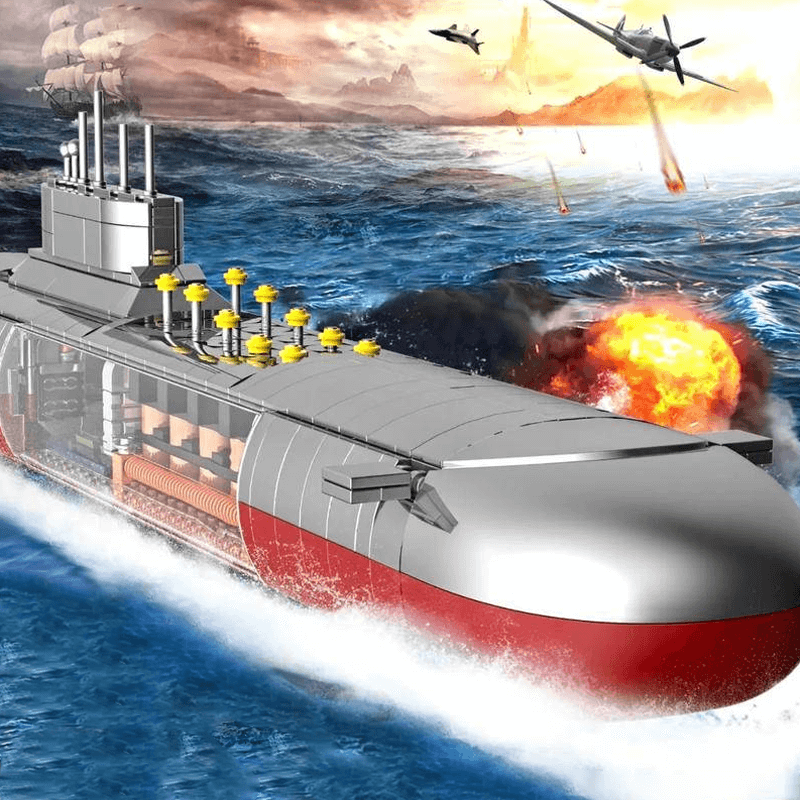 Zhegao QJ5064 - Type 9411 Nuclear Submarine - vue 2 | Power Blockz