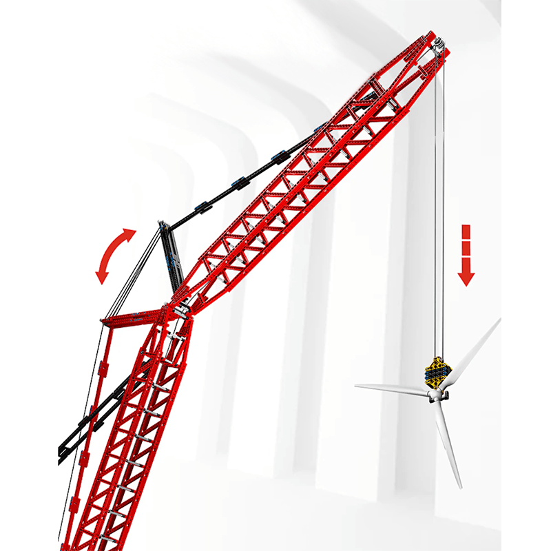 Mould King 17015 - Heavy Lift Crawler Crane - vue 2 | Power Blockz