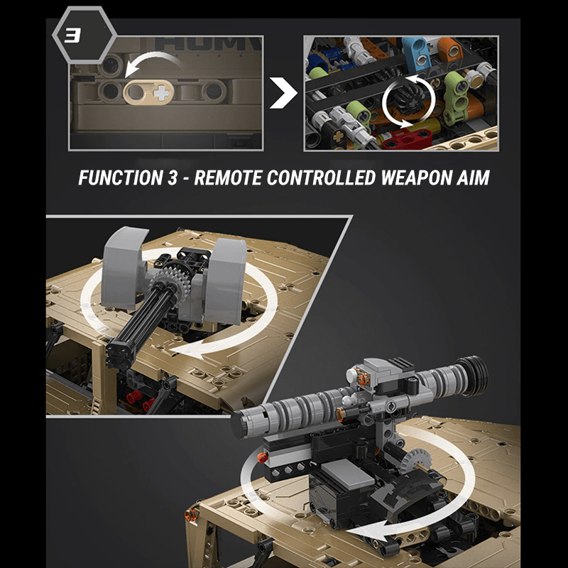 CaDa C61036 - Static Version - Military Off-Road Humvee Truck - vue 7 | Power Blockz