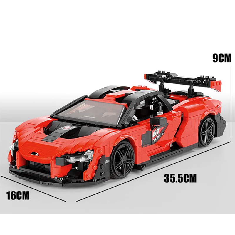Mould King 10007 - British Senna GTR Luxury Hypercar - vue 9 | Power Blockz