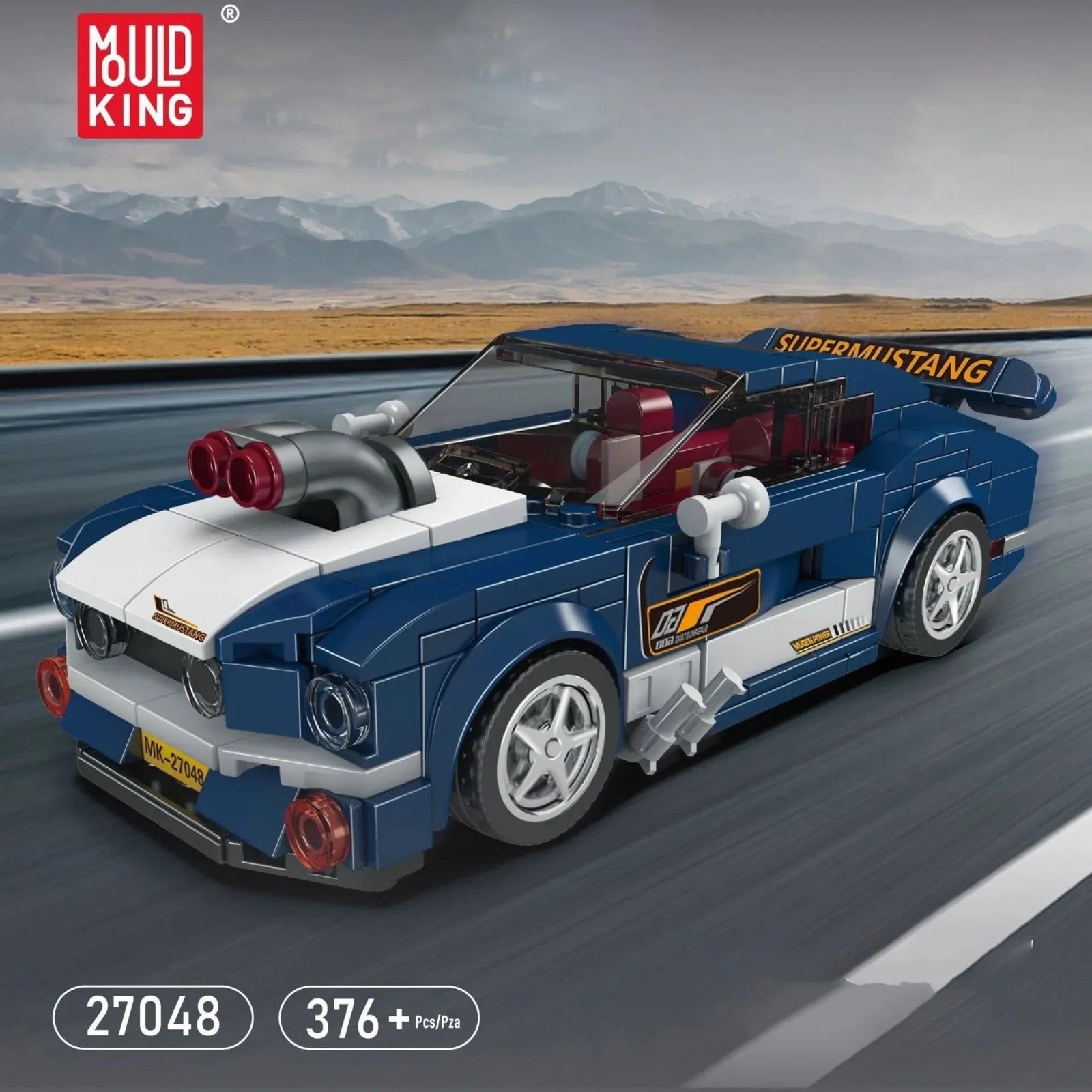 Mould King 27048 - Mini Retro Pony Car - vue 2 | Power Blockz