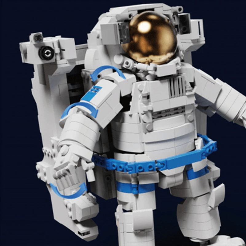 QIZHILE 90022 - Astronaut - vue 3 | Power Blockz