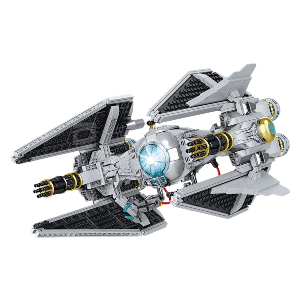 Ghostwing space interceptor building blocks model - Power Blockz