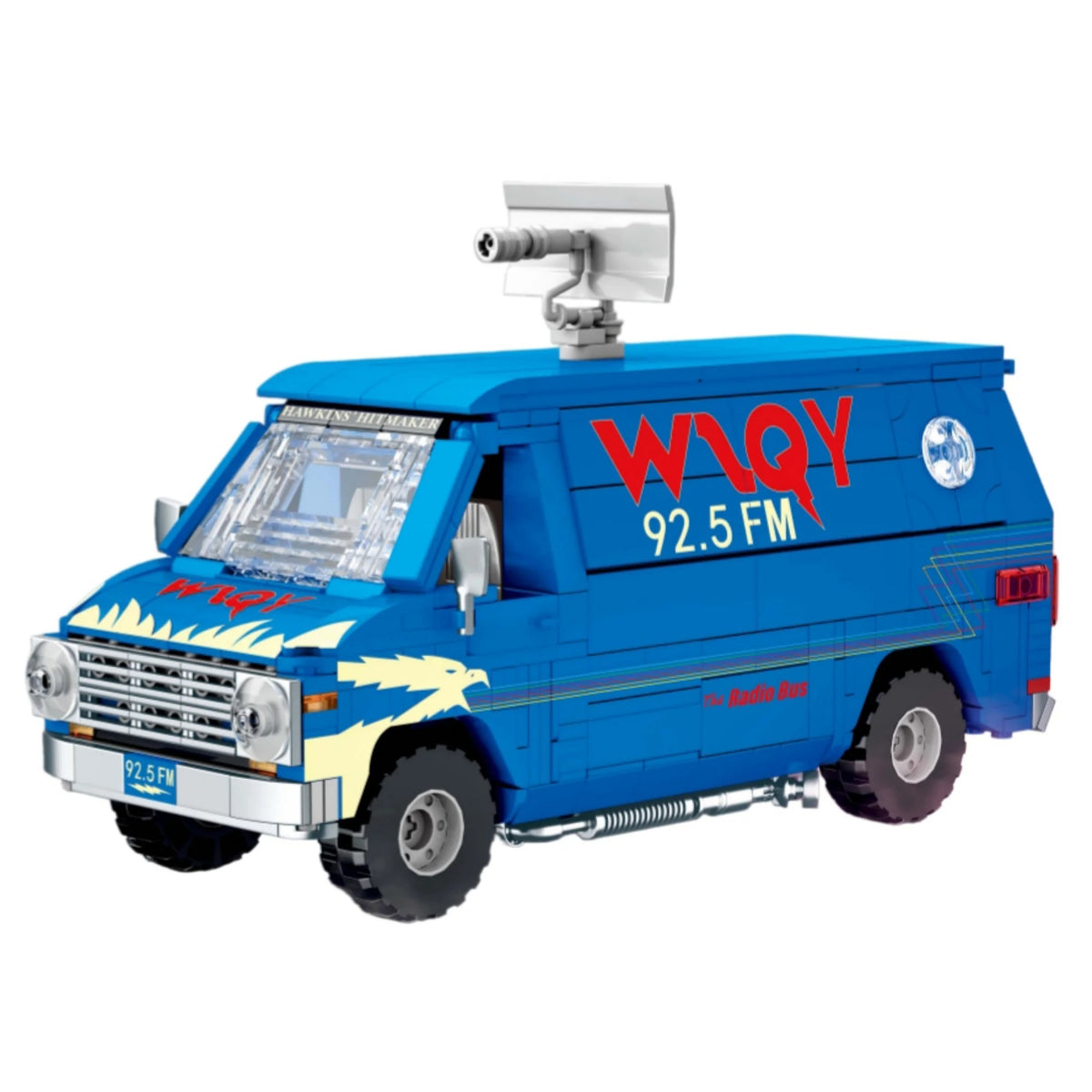 Retro-style van building blocks vehicle model - Power Blockz