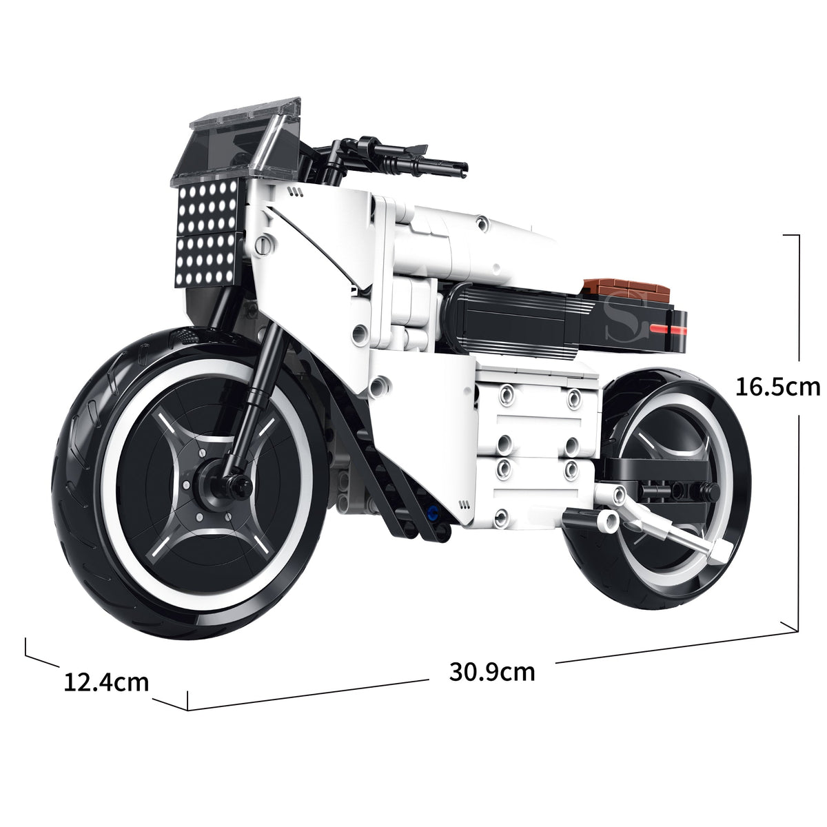 60539 - Burnout 619 1:8 Flat-Track Racing Motorcycle - View 5 | Power Blockz