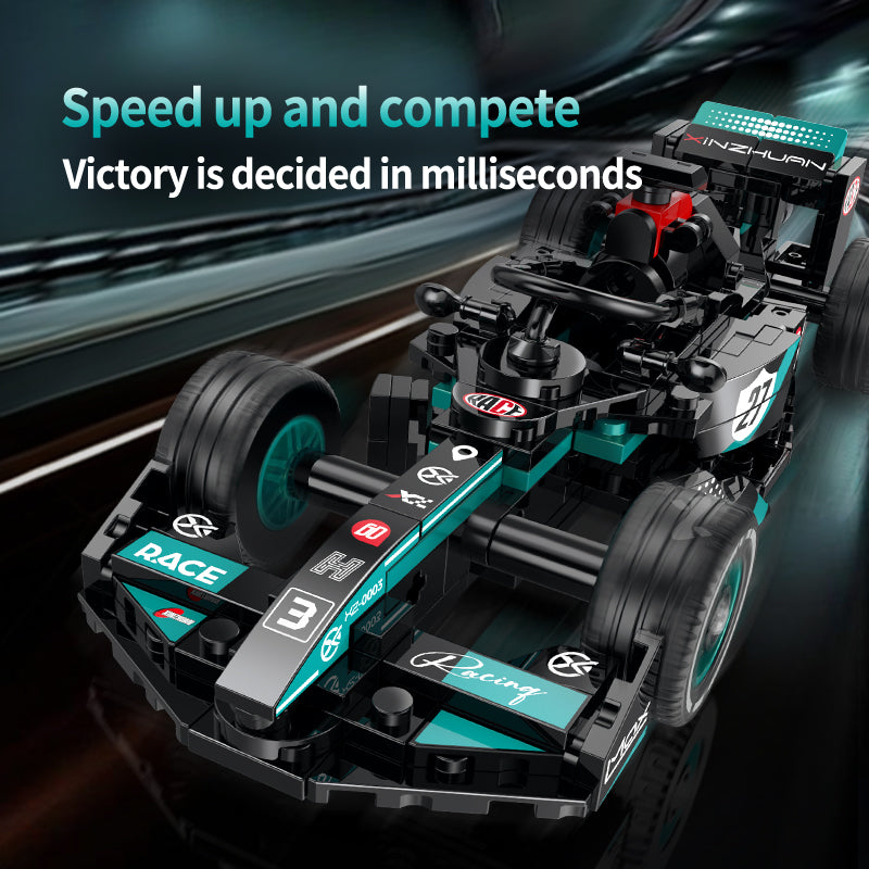 XZ0003 - Podium 3 Formula Racing Car - View 2 | Power Blockz