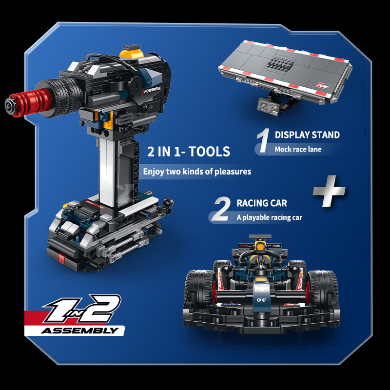 XZ0001 - Pole 1 Formula Racing Car - View 4 | Power Blockz