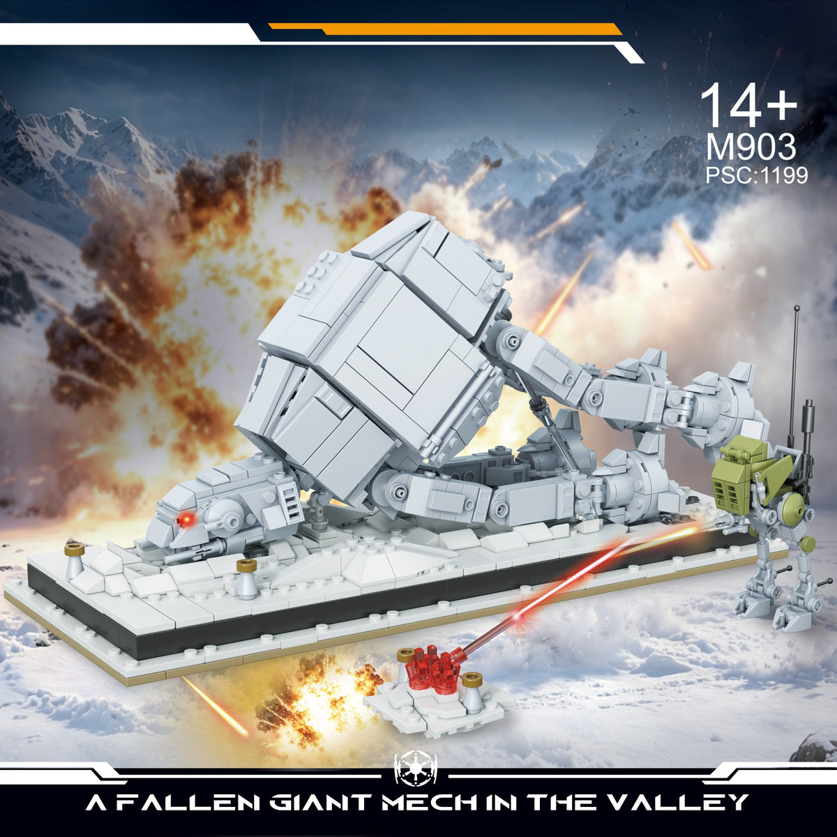 M903 - The A Fallen Giant Mech in the Valley - View 4 | Power Blockz