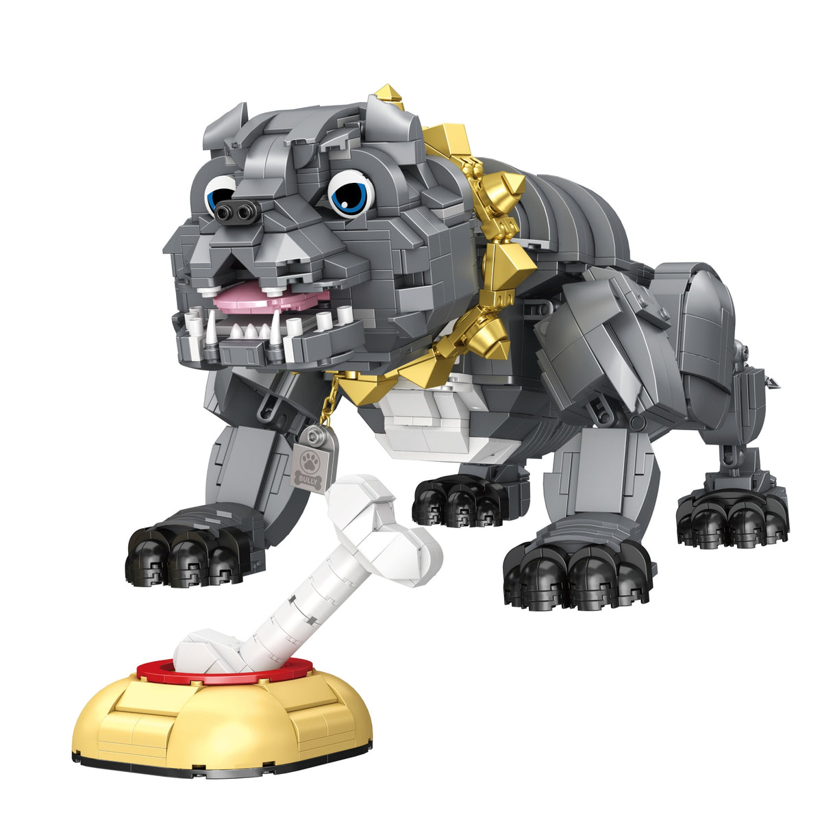 The Bully Dog mechanical bulldog building blocks figure - Power Blockz
