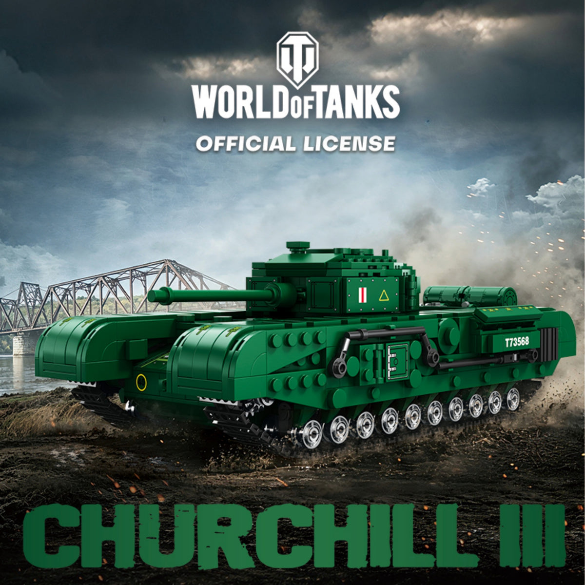 77039 - The Churchil LL Tank - View 4 | Power Blockz