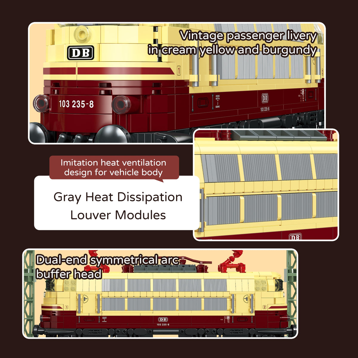 X58003 - The German 103 Electric Locomotive - View 7 | Power Blockz