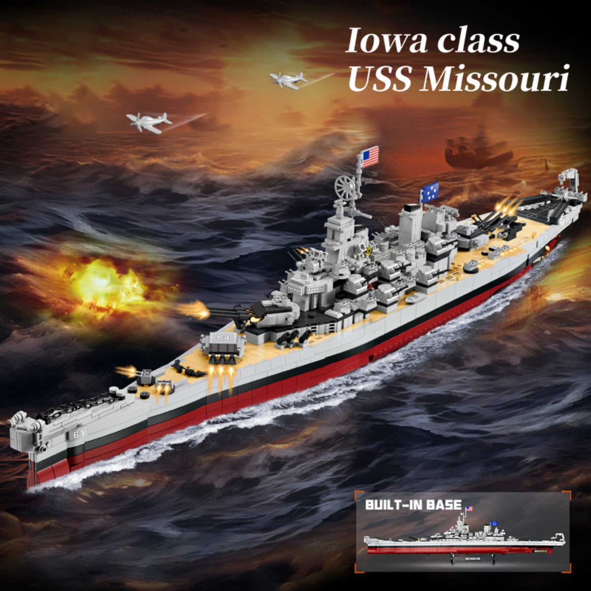 FC4203 - The Lowa‑class Battleship USS Missouri - View 2 | Power Blockz