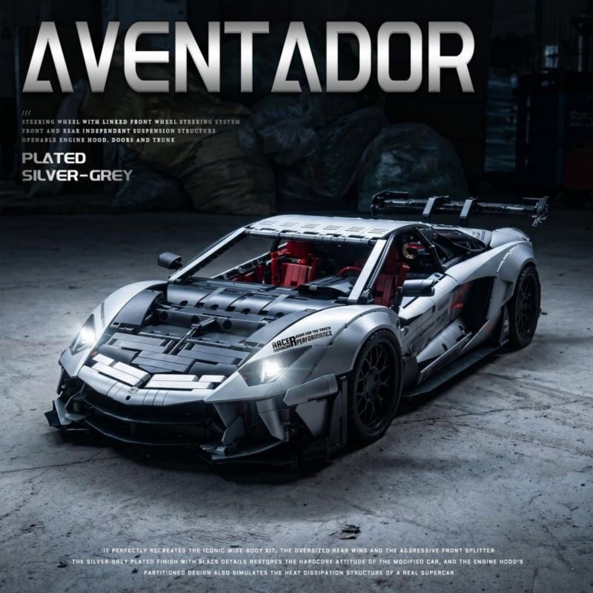 JD042 - The Lamborghini Aventador LB - View 3 | Power Blockz