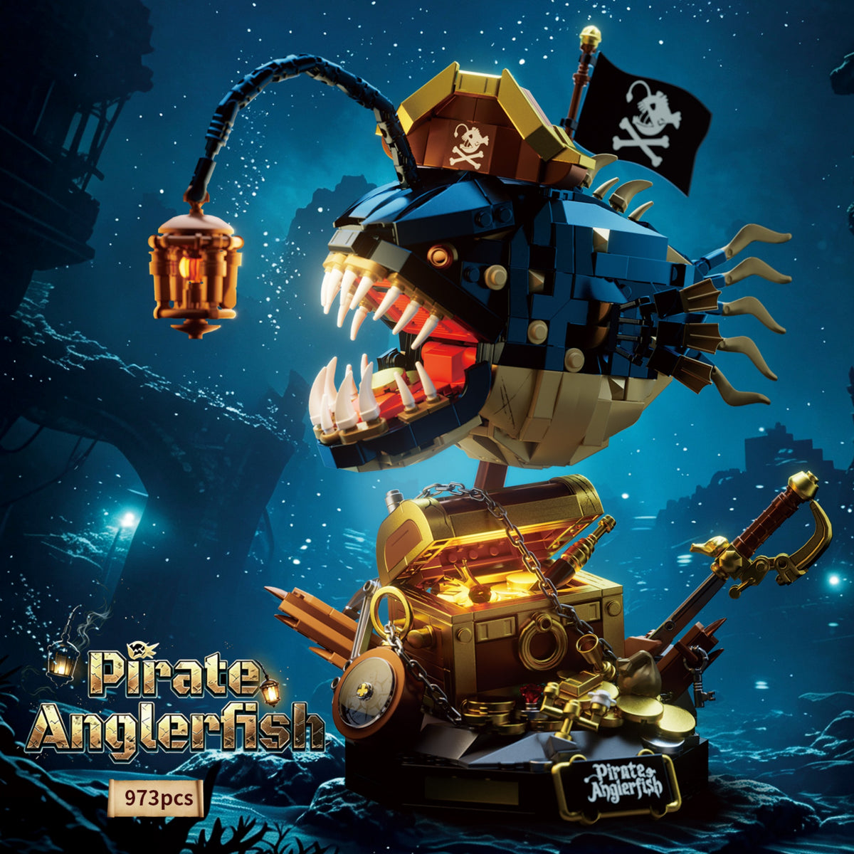 CR402 - The Pirate Lanternfish - View 2 | Power Blockz