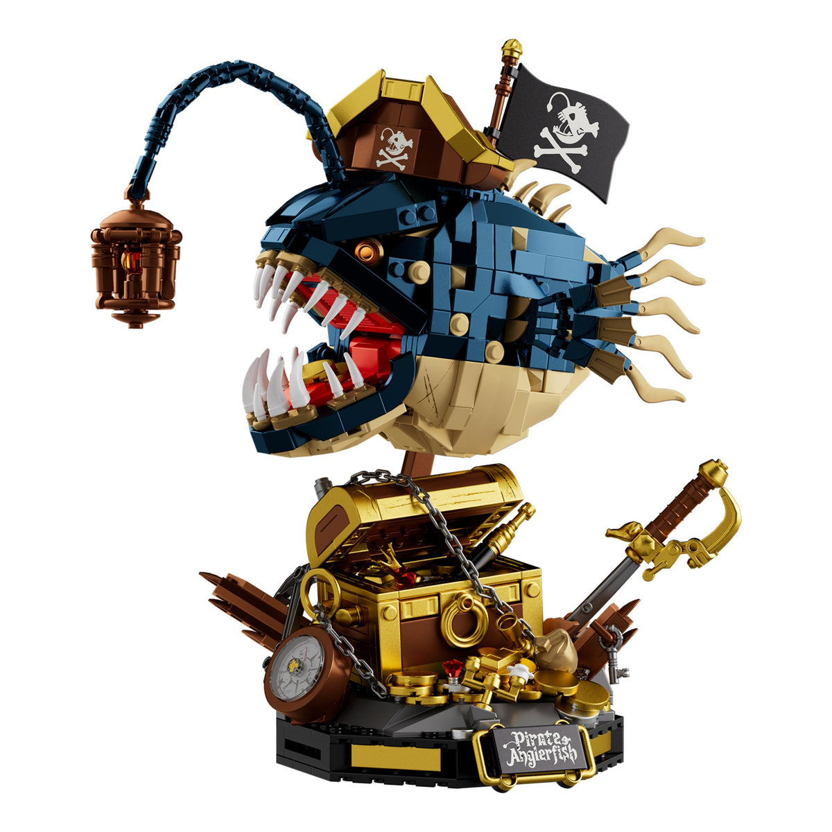 Pirate Lanternfish building blocks figure - Power Blockz