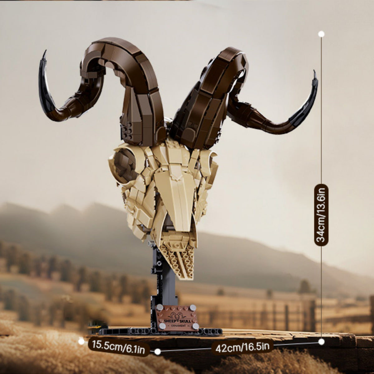 Miyoo 88061 - The Sheep Skull - View 8 | Power Blockz