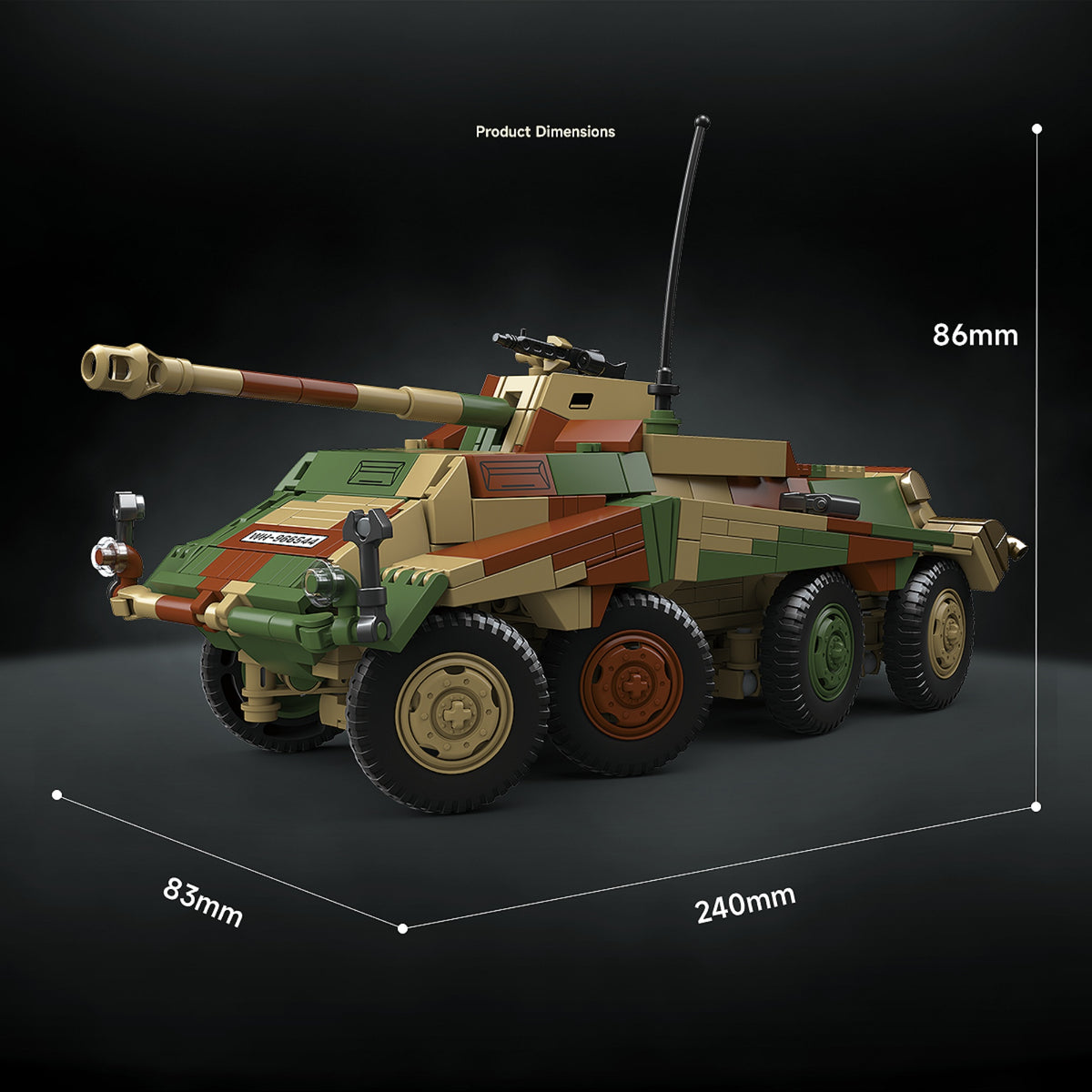 100323 - The Sa.Kfz.234/4 - View 5 | Power Blockz