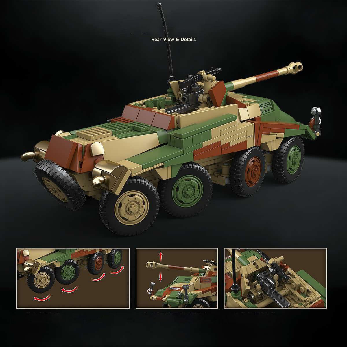 100323 - The Sa.Kfz.234/4 - View 4 | Power Blockz