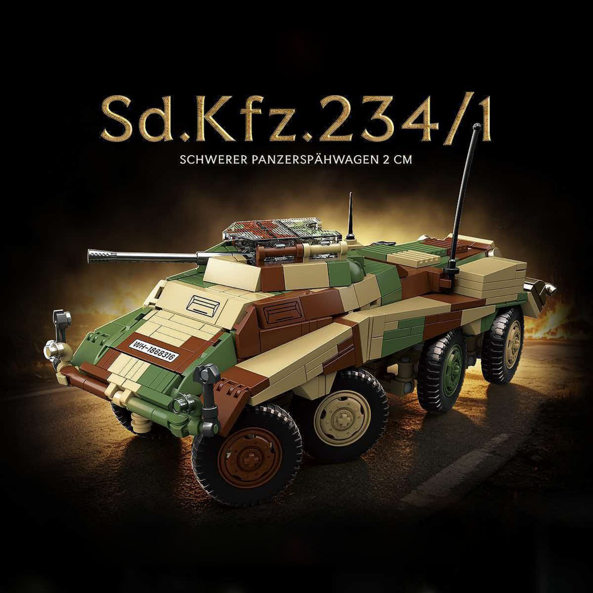 100322 - The Sa.Kfz.234/1 - View 2 | Power Blockz