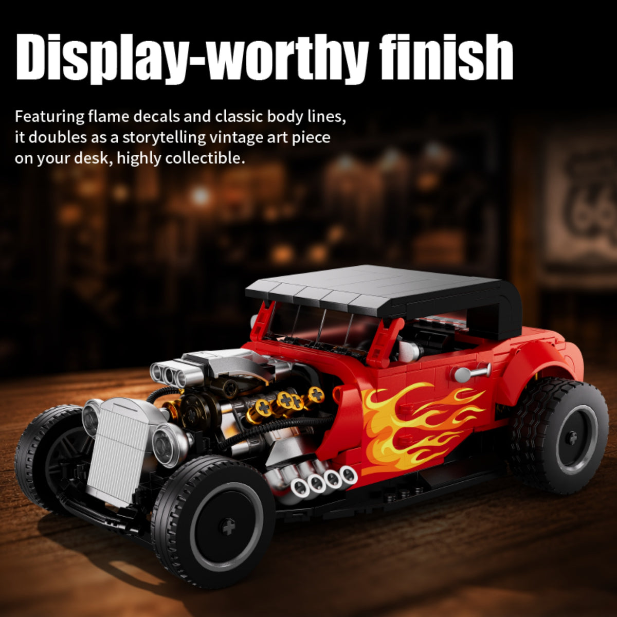 50106 - The Hot Rod Blaze Street Rod - View 3 | Power Blockz
