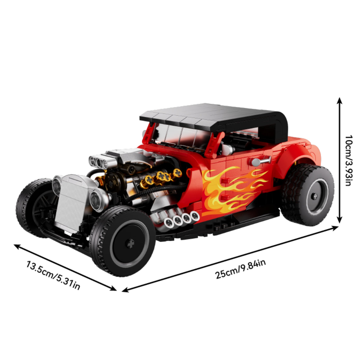 50106 - The Hot Rod Blaze Street Rod - View 8 | Power Blockz