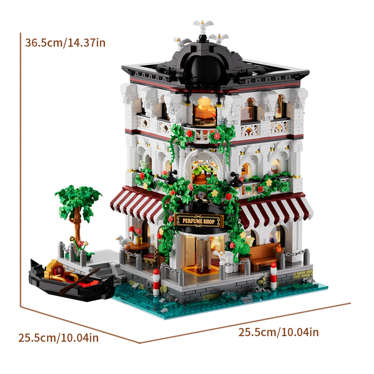 iambrick 40102 The Riverside Perfume Shop - 2771pcs building blocks set - view 7 | Power Blockz